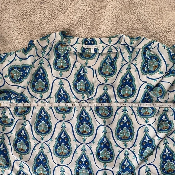 Violet and Claire Tunic Blouse,  with V-neck and 3/4 sleeves Size: 2X - Picture 6 of 13